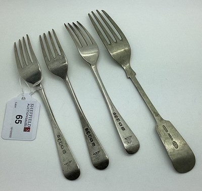 Lot 65 - A Set of Three Provincial Hallmarked Silver...
