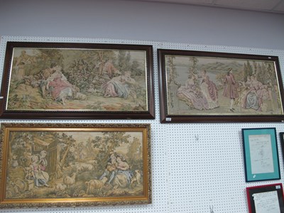 Lot 1018 - Three Mid to Late XX Century Pictoral Fabric...