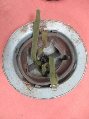 Lot 372 - WWII British Brodie Helmets, comprising helmet...