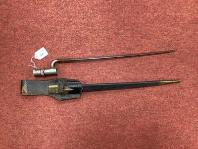 Lot 338 - British Enfield Pattern 1853 Socket Bayonet,...