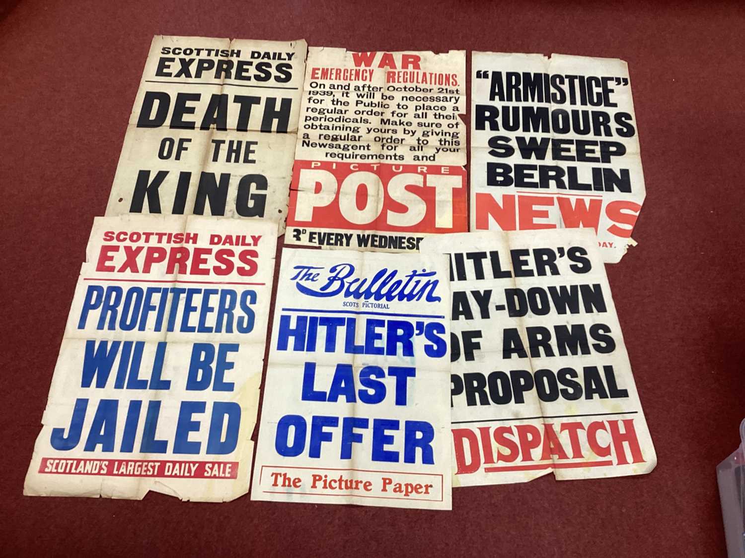 Lot 312 - Selection of Mainly WWII Phoney War Period...
