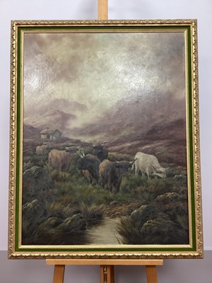 Lot 1253 - FRANK BENNETT (XIX Century) 
Highland Cattle...
