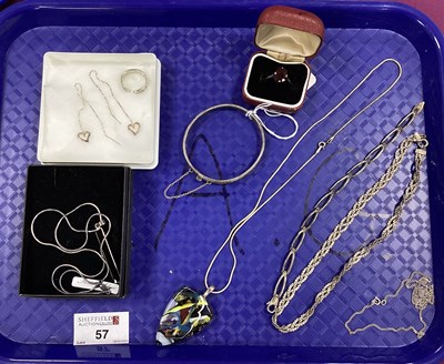 Lot 57 - A Single Stone Ring, rectangular claw set,...