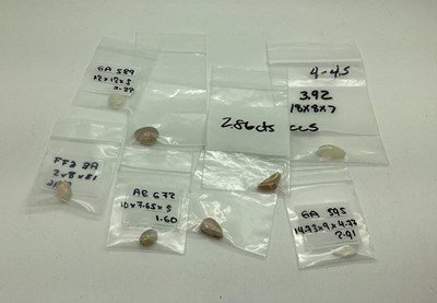 Lot 142 - Eight Unmounted Polished Opals, irregular,...