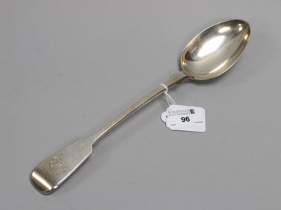 Lot 96 - A Victorian Hallmarked Silver Fiddle Pattern...