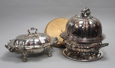 Lot 6 - A Decorative Old Sheffield Plate Lidded Entree...