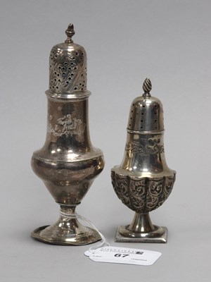 Lot 67 - A Georgian Hallmarked Silver Pepperette,...
