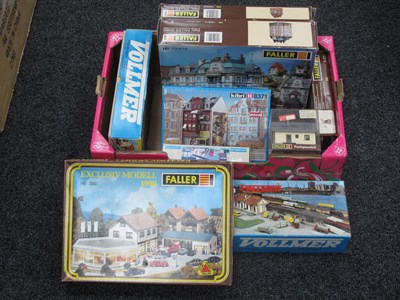 Lot 784 - Nine HO Scale Plastic Model Buildings and...