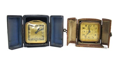 Lot 1381 - An S.H Laneill Ltd Gilt Metal Travelling Clock,...