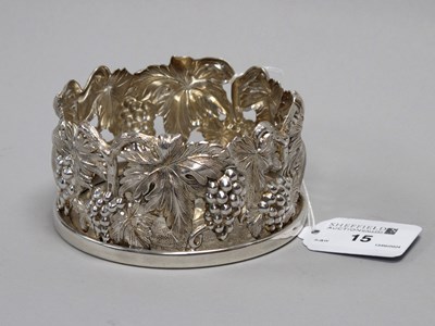 Lot 15 - A Decorative Portuguese 925 Bottle Coaster,...