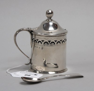 Lot 66 - A Hallmarked Silver Lidded Mustard, John...