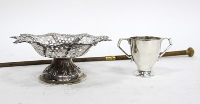 Lot 1007 - A Hallmarked Silver Sweet Dish, on pedestal...