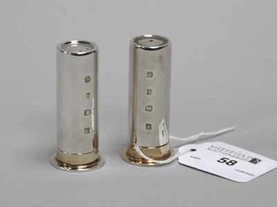 Lot 58 - A Pair of Modern Novelty Hallmarked Silver...