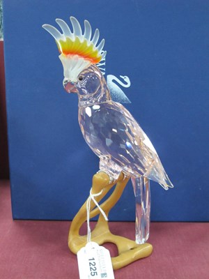 Lot 1225 - Swarovski Crystal Cockatoo, on (repaired)...