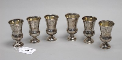 Lot 20 - A Set of Six XIX Century Russian (Moscow)...