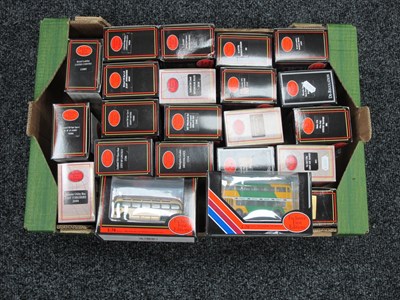 Lot 805 - Twenty Three 1:76th Scale Diecast Model Buses...