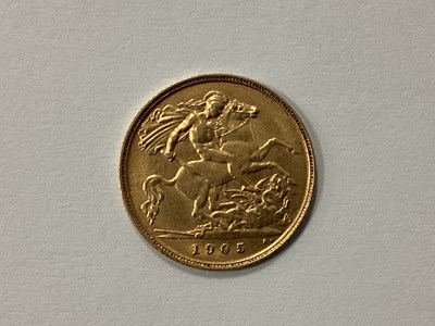 Lot 541 - 1905 Edward VII Gold Half Sovereign.