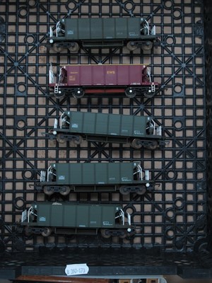 Lot 923 - Five OO Gauge Outline British 'Seacow' Wagons...