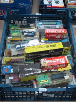 Lot 937 - Twenty Five N Gauge Outline Continental...