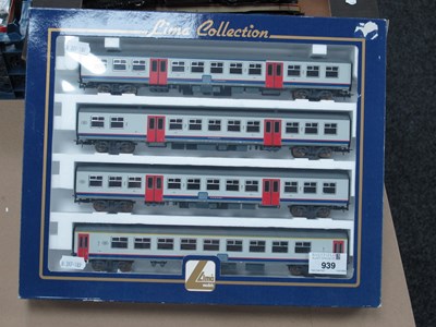 Lot 939 - Lima #L149605 HO Gauge Passenger Coach Set (4...