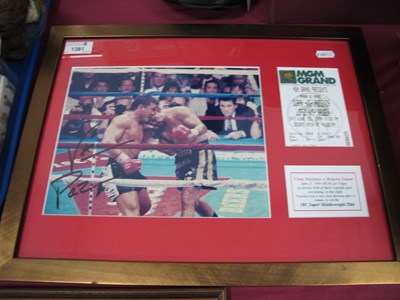 Lot 1381 - Vinny Pazienza Autograph, black pen signed...