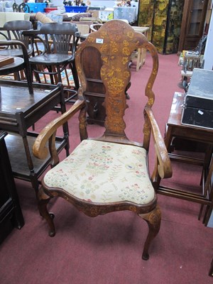 Lot 1649 - A Mid XVIII Century Dutch Marquetry Inlaid...