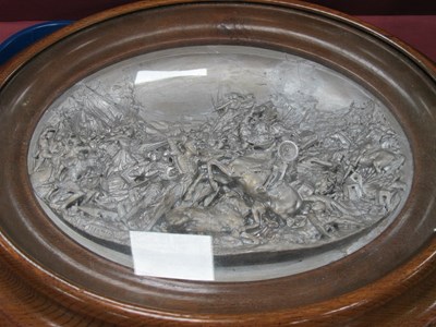 Lot 1449 - A c.Late XIX / Early XX Century Oak Framed...