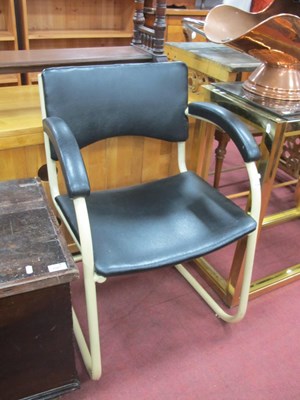 Lot 1588 - A Circa 1930's Art Deco Style Office Chair,...