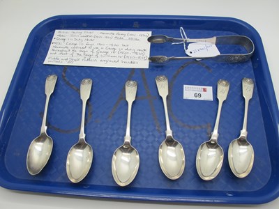 Lot 86 - A Set of Six Provincial Hallmarked Silver...