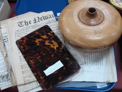 Lot 1451 - Handmade Parquetry Vase, Prudential Assurance...