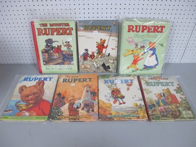 Lot 419 - Eight Predominantly 1950's Rupert Books &...