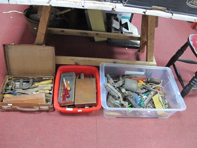 Lot 1123 - Tools - rasps, files, large spanner, blow...