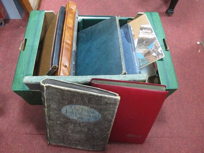Lot 1061 - Empty Early XX Century Postcard Albums:- One Box