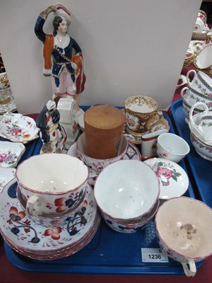 Lot 1236 - XIX Century Gaudy Welsh Cup-Saucers, XIX...