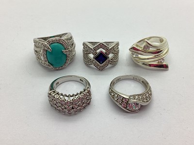 Lot 95 - A Small Collection of "925" Diamoniqué Dress...