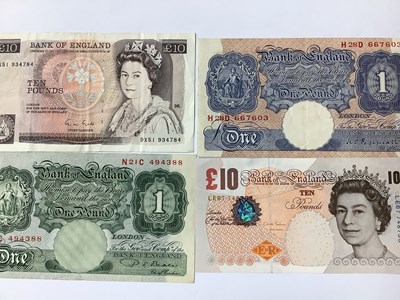 Lot 512 - Thirty One GB Banknotes, including Ten...
