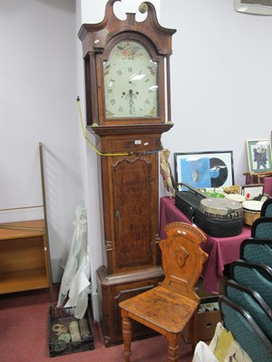 Lot 1609 - XIX Century Oak & Mahogany Longcase Clock,...