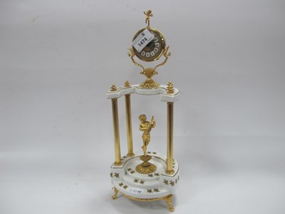 Lot 1463 - Italian Alfa Ceramic and Gilt Metal Mantel...