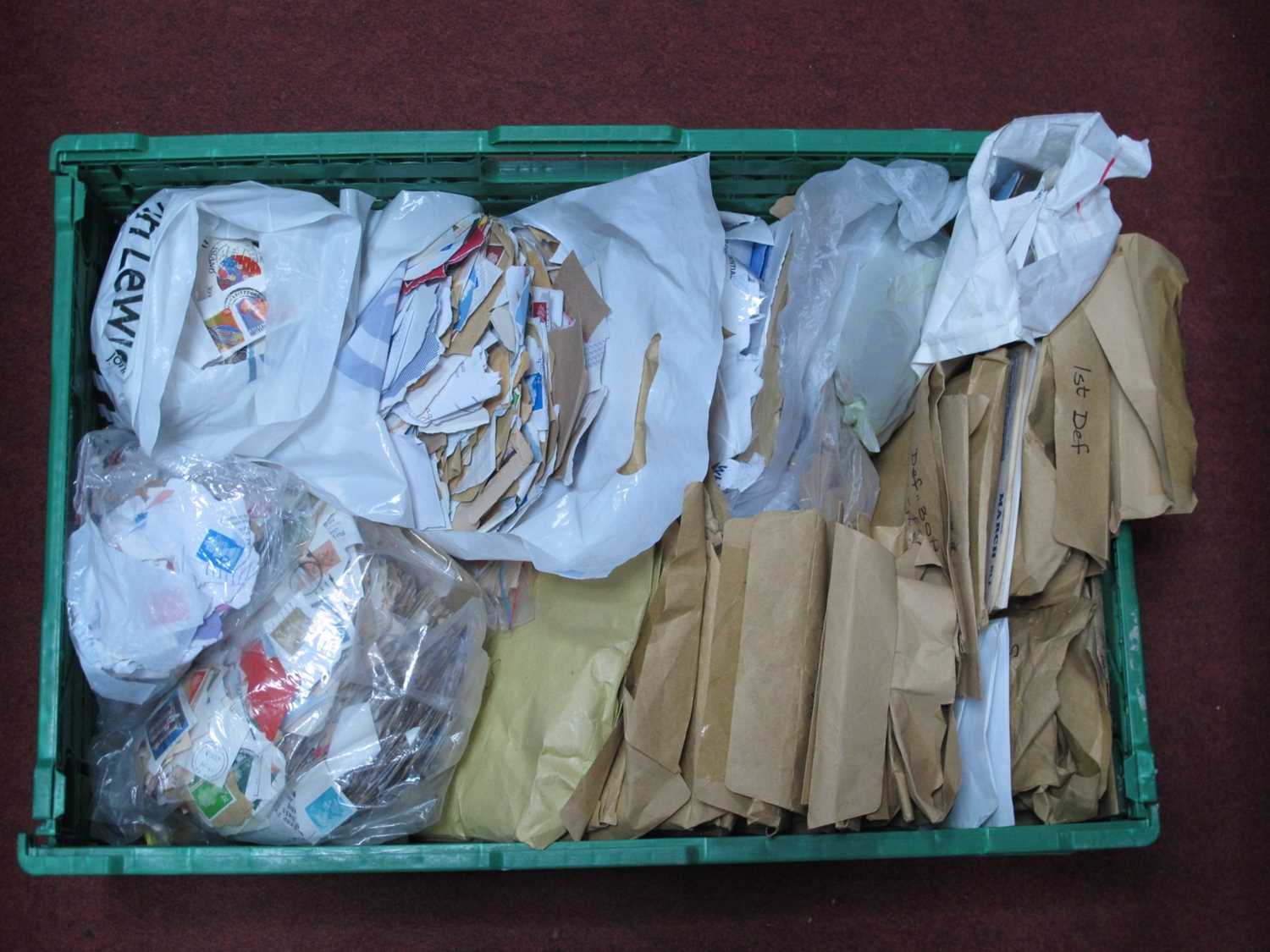 Lot 1036 - Vast quantity of of postage stamps part-sorted...