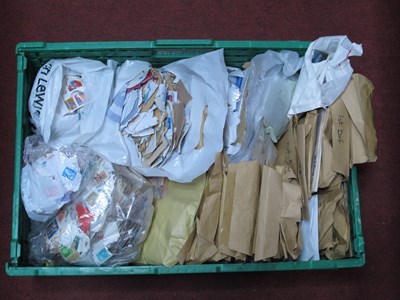 Lot 1036 - Vast quantity of of postage stamps part-sorted...