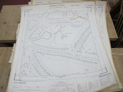 Lot 1590 - Roll of approx. 40 ordnance survey sheet maps...