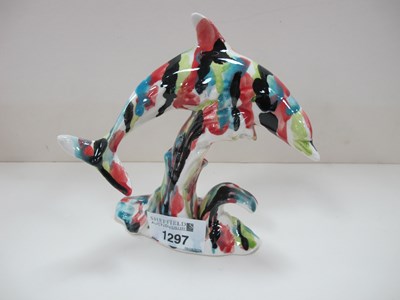 Lot 1297 - Anita Harris Splash Drip Glaze Model of a...