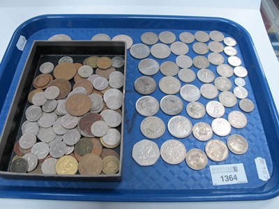 Lot 1343 - Large Collection Of GB And World Coinage,...