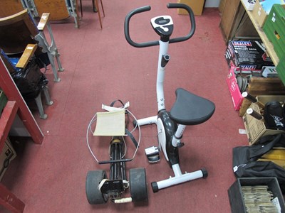 Lot 1165 - Coopers Exercise Bike; Golf trolley.