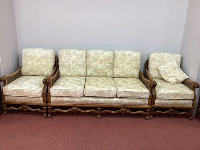 Lot 1474 - An Early XX Century Walnut Double Caned...