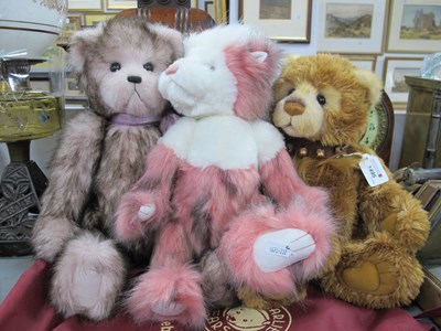 Lot 1495 - Two Charlie Bears, together wtih one other...