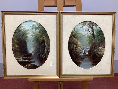Lot 1258 - WILLIAM MELLOR (1851-1931) Streams in Wooded...