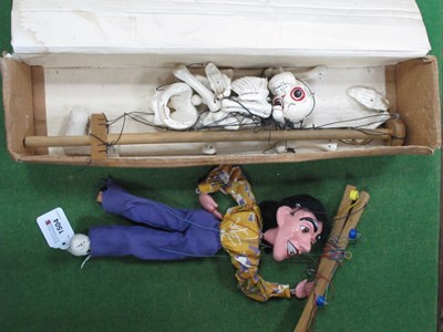 Lot 1504 - Skeleton Puppet, together with a Pelham puppet