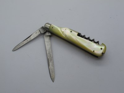 Lot 208 - Slater Brothers; Two blades, AWL, corkscrew,...