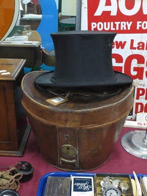 Lot 1387 - Lincoln Bennett of London Black Silk Top Hat,...